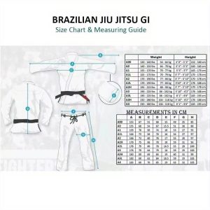 Shoyoroll Bjj Gi Size Chart